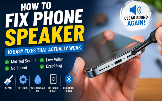 How to Fix Phone Speaker: 10 Easy Fixes for you