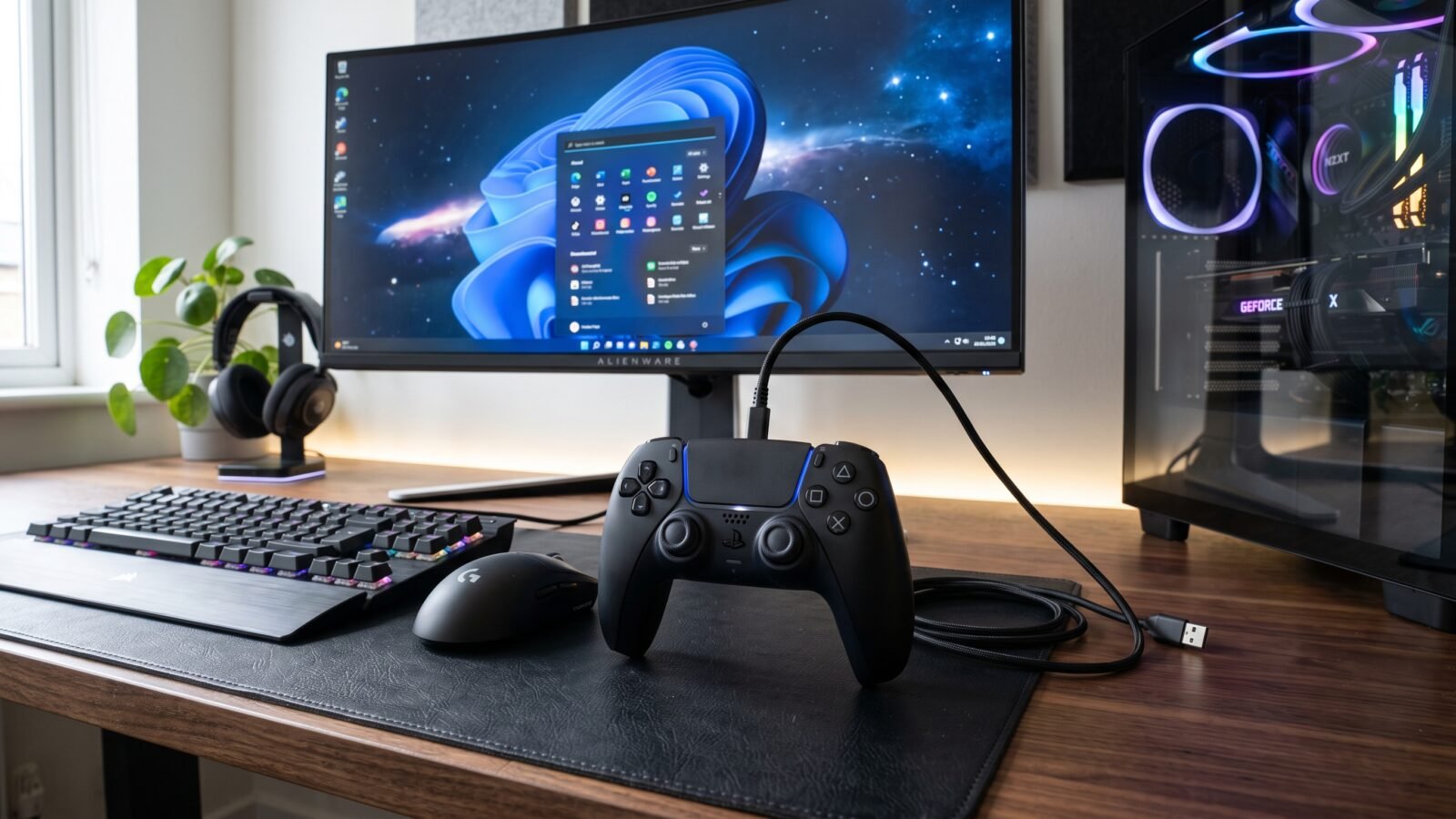 how to connect ps5 controller to pc using USB and Bluetooth